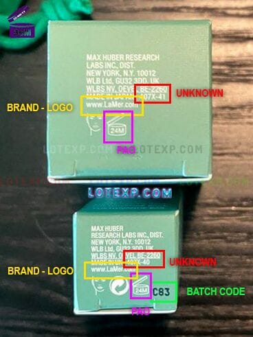 La Mer Expiration Date 12 Image of La Mer Crème de la Mer jar, ready for batch code checking on Lotexp.com.