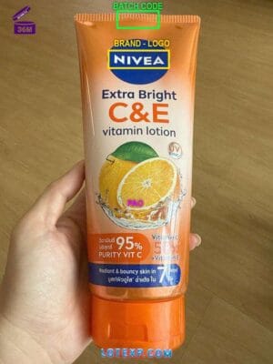 Nivea Gentle Cleansing Cream, with its batch code visible.