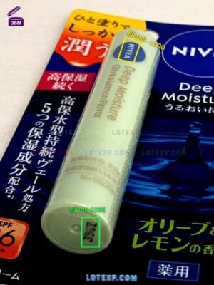 Nivea hair gel tub with a clear batch code for date checking.