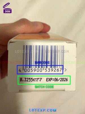 Nivea hand cream tube, with focus on batch code for expiry check.