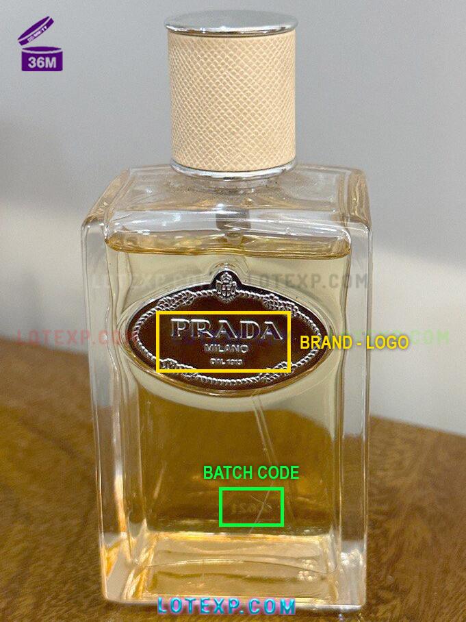 Prada Expiration Date Check 6 Prada Reveal Blush compact, displaying a batch code for date verification.