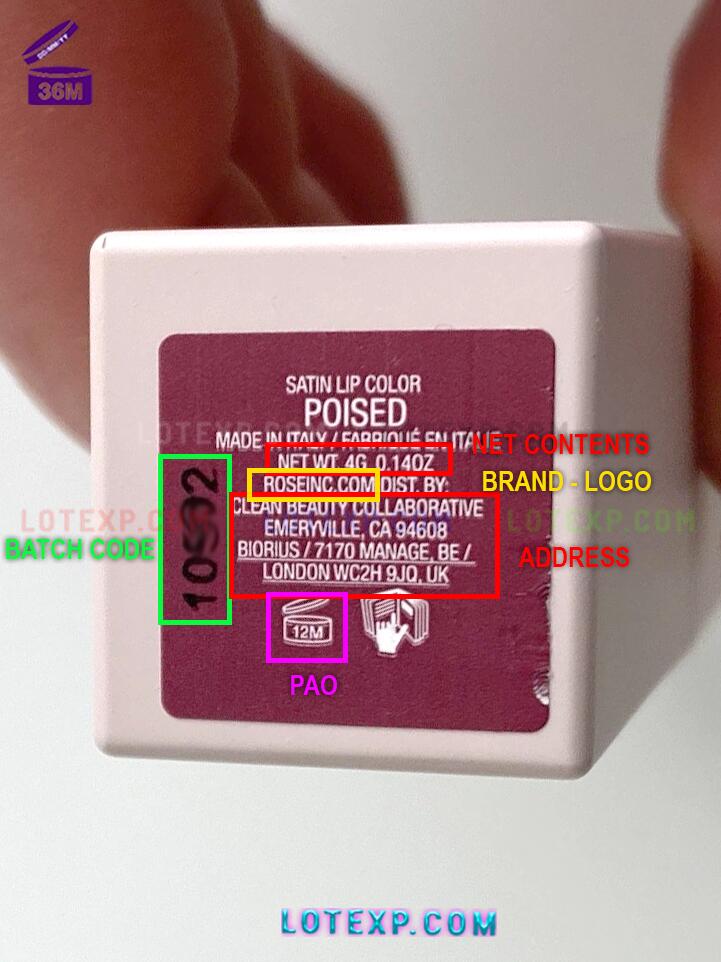 Rose Inc Batch Code Checker 10 Rose Inc Brow Renew Enriched Tinted Shaping Gel tube