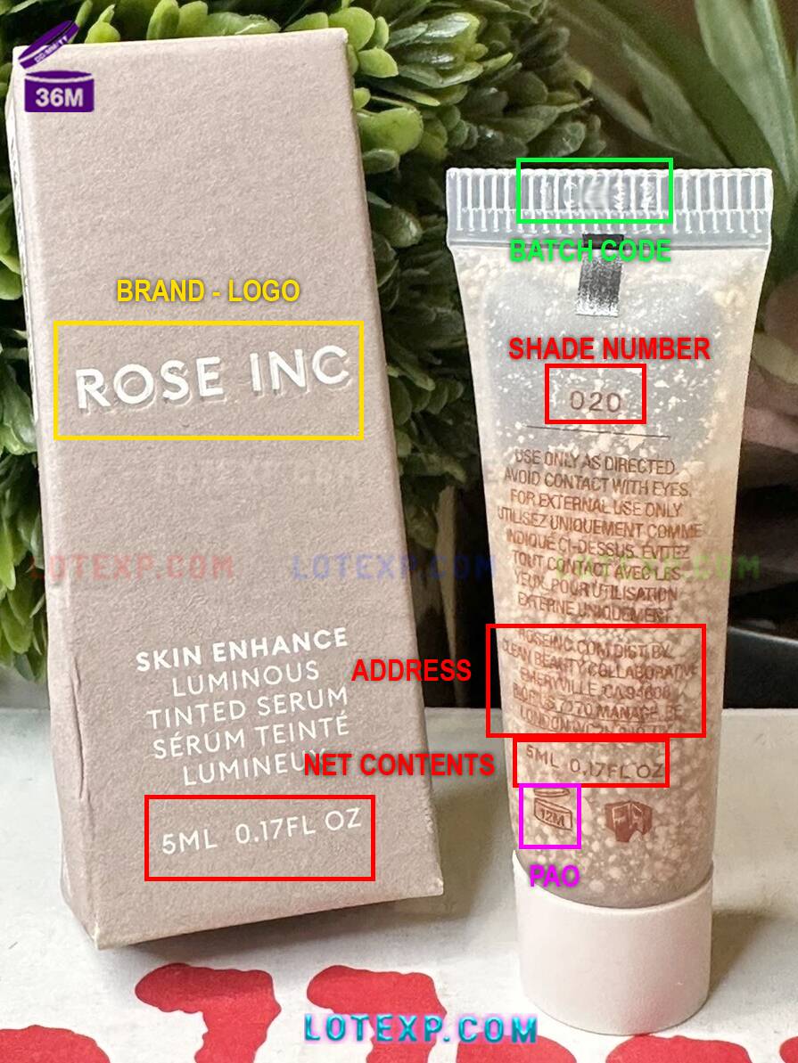 Rose Inc Batch Code Checker 13 Rose Inc Gentle Resurfacing Polish product for batch code checking