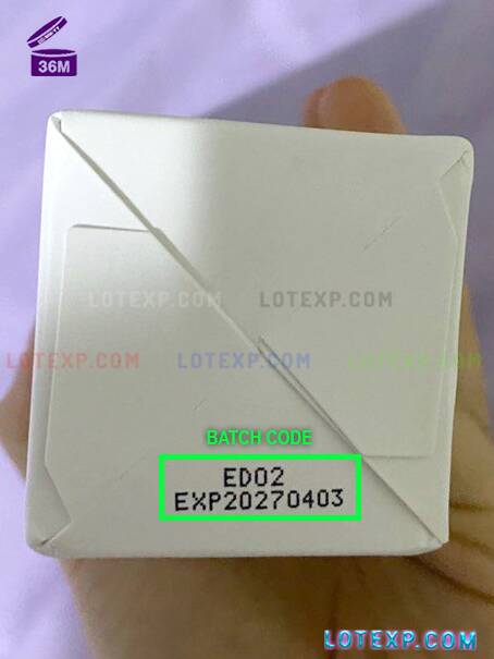 Tirtir Expiry Date Check 10 Tirtir Beauty Supplement packaging, displaying its batch code for online checking.