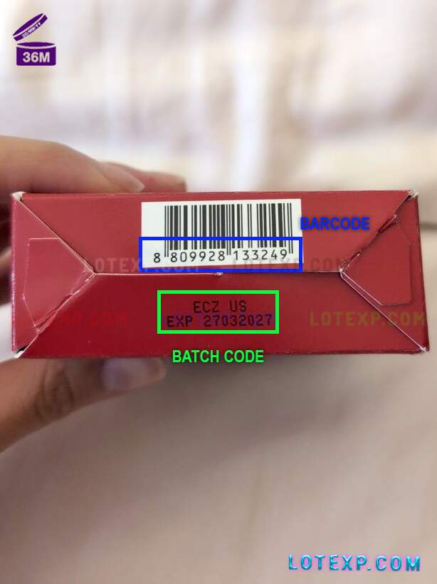 Tirtir Expiry Date Check 12 Tirtir Collagen Core Serum bottle, highlighting its batch code for a freshness check.