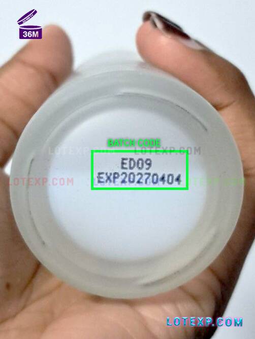 Tirtir Expiry Date Check 23 A Tirtir toner bottle with the batch code prominently visible for expiry date lookup.