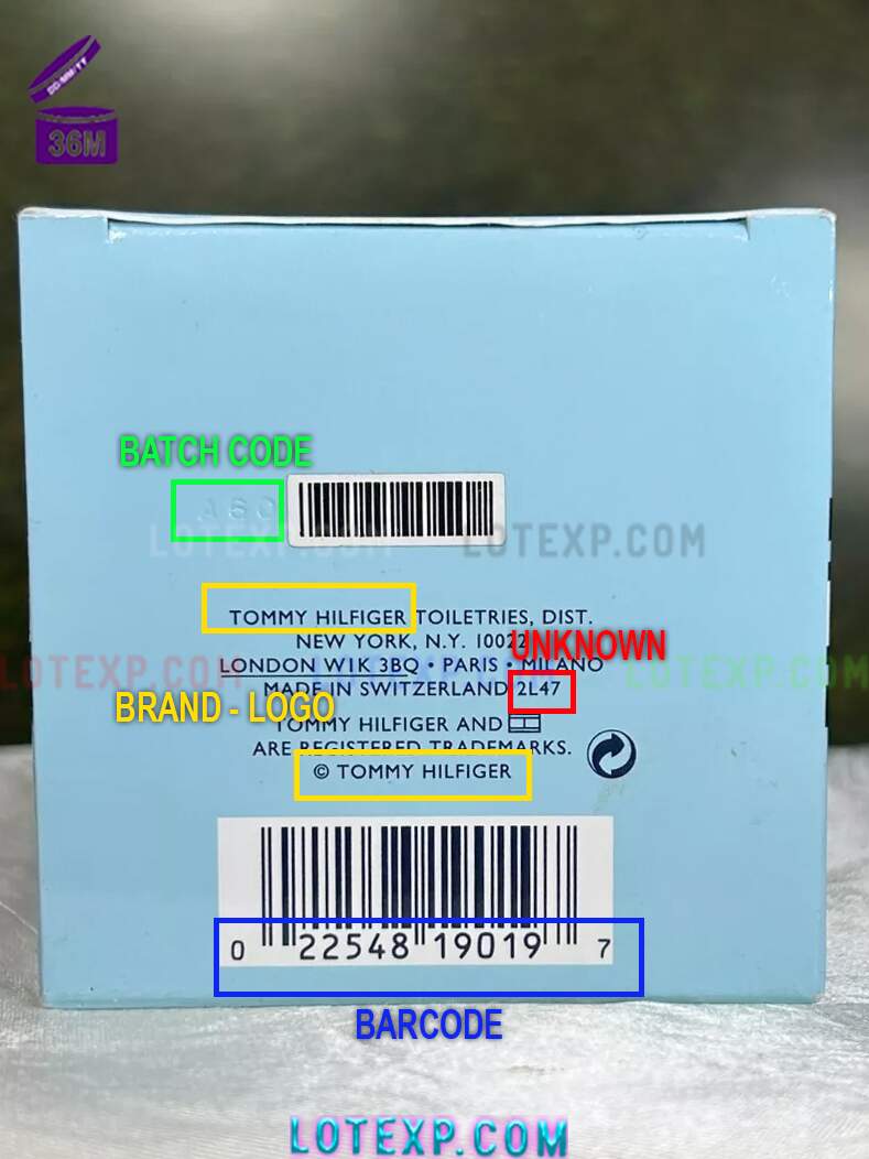 Check Tommy Hilfiger Batch Code 25 Guide for checking fresh batch code of Tommy Hilfiger shaving gel
